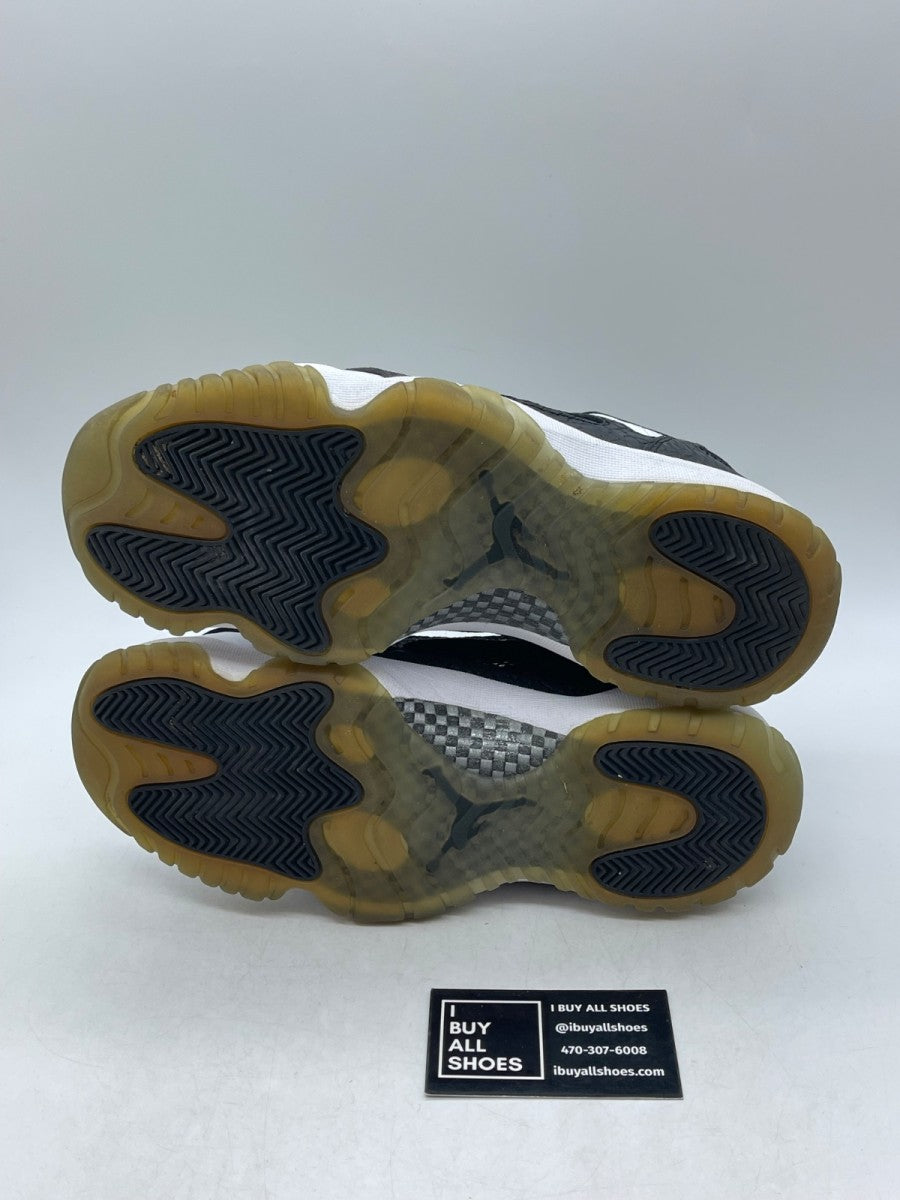 Air Jordan 11 Retro Low IE 'White Black' 9 (Moderately Worn Pre-Owned) - Image 7