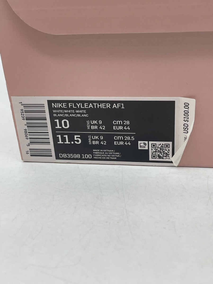 Nike Air Force 1 Flyleather Mayumi Yamase White 10 (Moderately Worn Pre-Owned)NikeWhite/White-White - Image 9