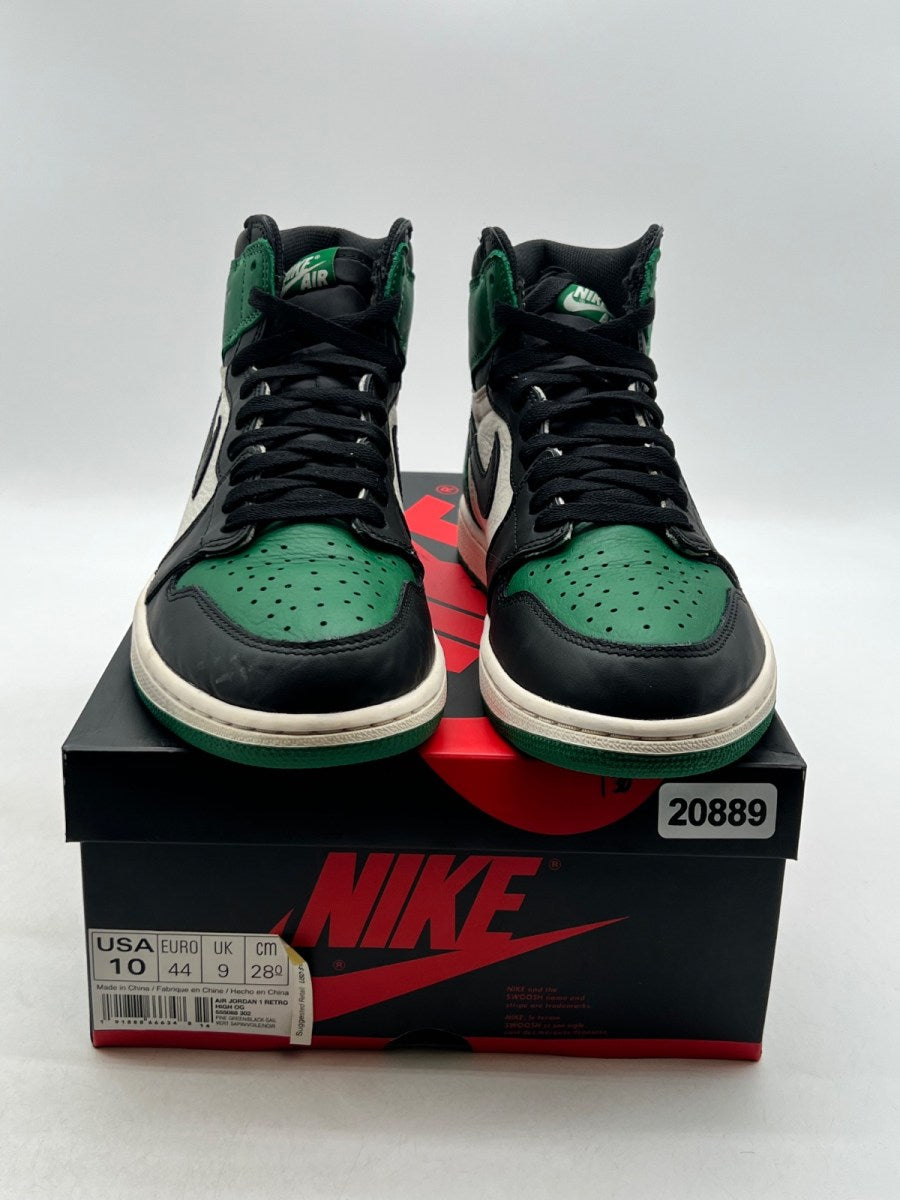 Jordan 1 Retro High Pine Green 10 (Moderately Worn Pre-Owned) - Image 2