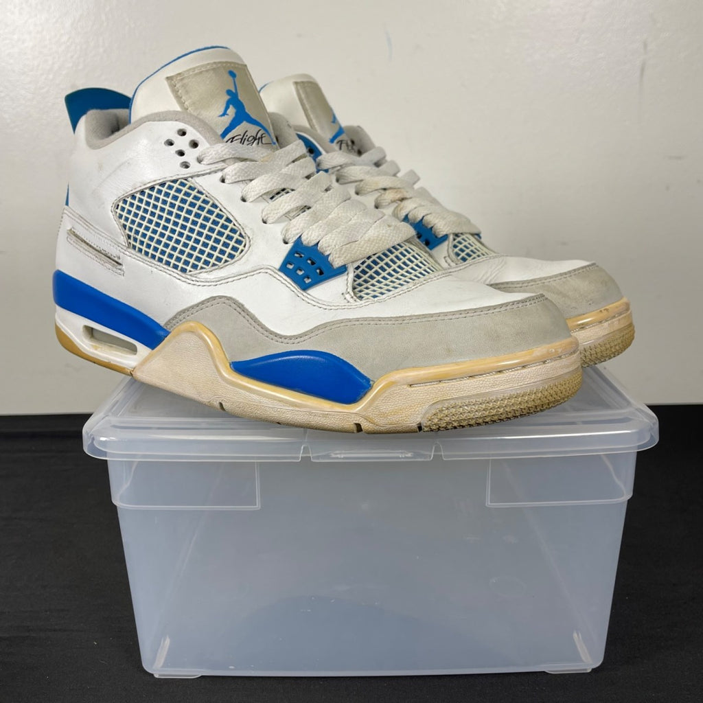 Jordan 4 Retro Military Blue (2012) (Size 9.5) - Image 1