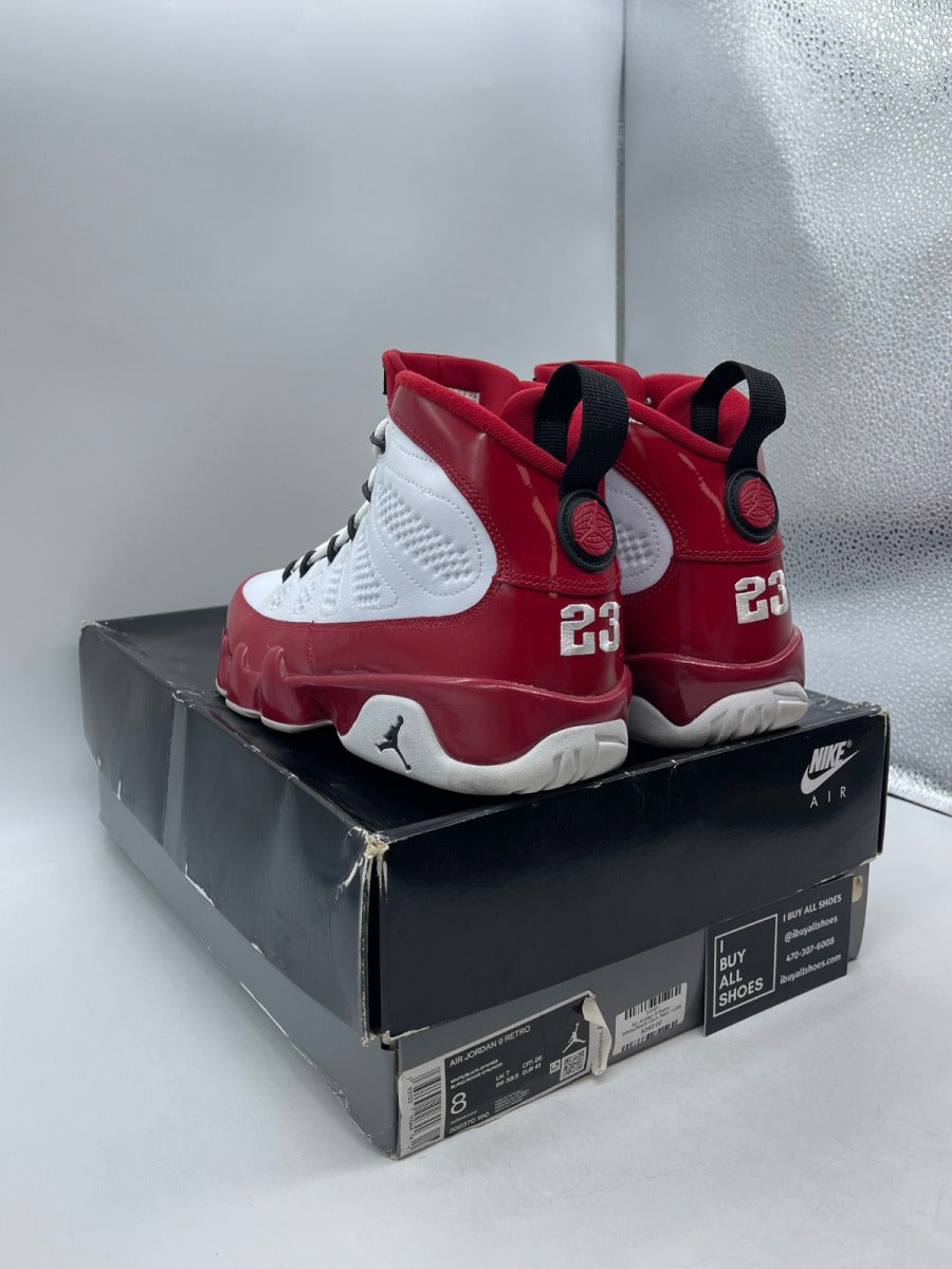 Jordan 9 Retro White Gym Red 8 (Moderately Worn Pre-Owned) - Image 4