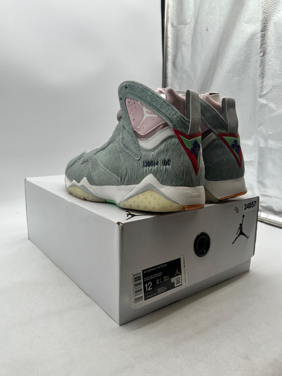 Jordan 7 Retro Neutral Grey 12 (Lightly Worn Pre-Owned)JordanNeutral Grey/Summit White-Pink Foam-Summit White - Image 6