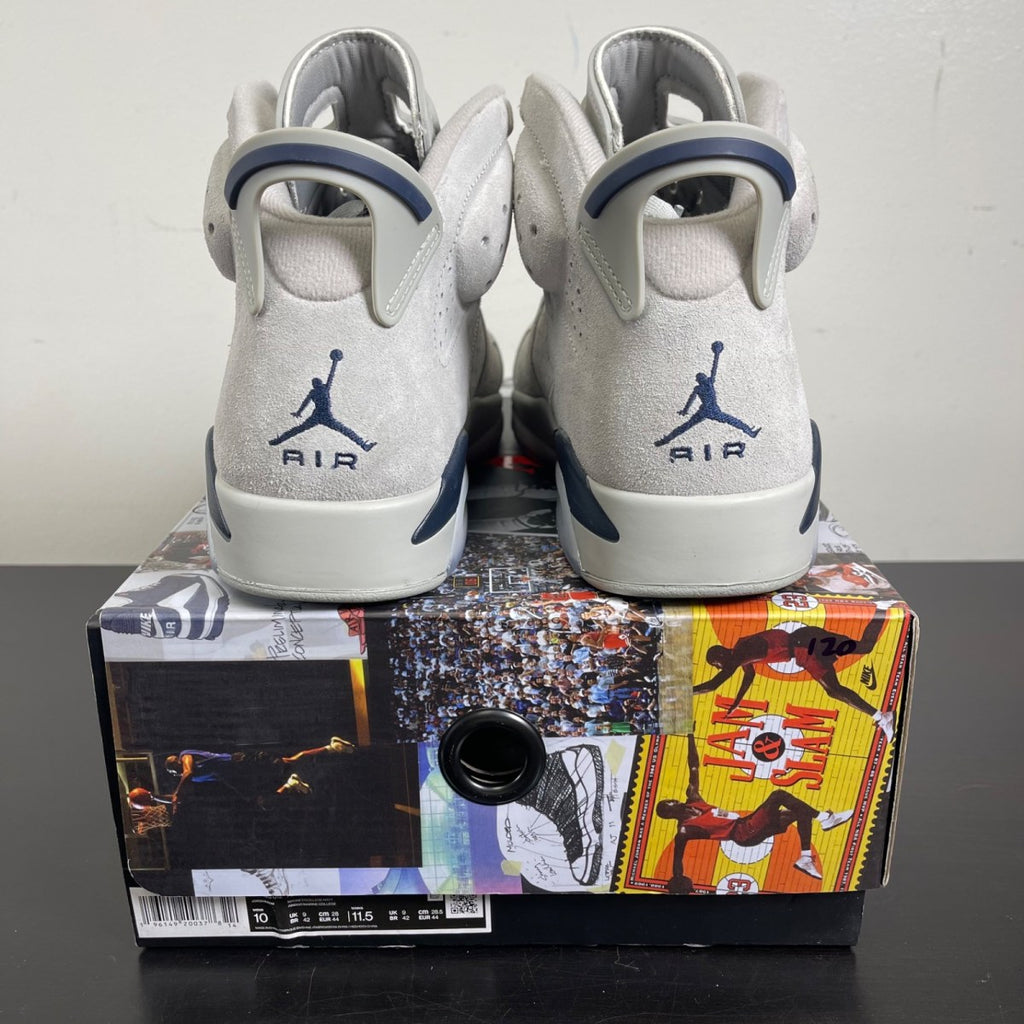 Jordan 6 Retro Georgetown (2022) 10 (Moderately Worn Pre-Owned)JordanMagnet/College Navy - Image 4