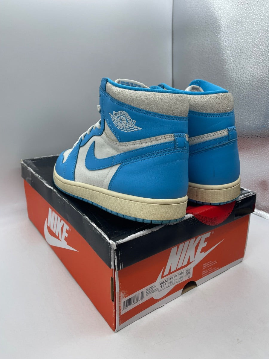 Jordan 1 Retro High OG UNC Reimagined 11.5 (Moderately Worn Pre-Owned)JordanDark Powder Blue/Dark Powder Blue-Sail - Image 4
