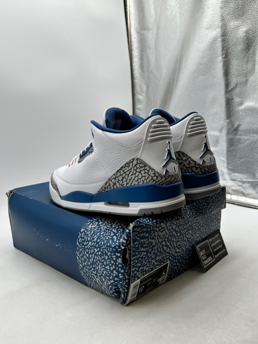 Jordan 3 Retro Wizards 12 (Moderately Worn Pre-Owned) - Image 4