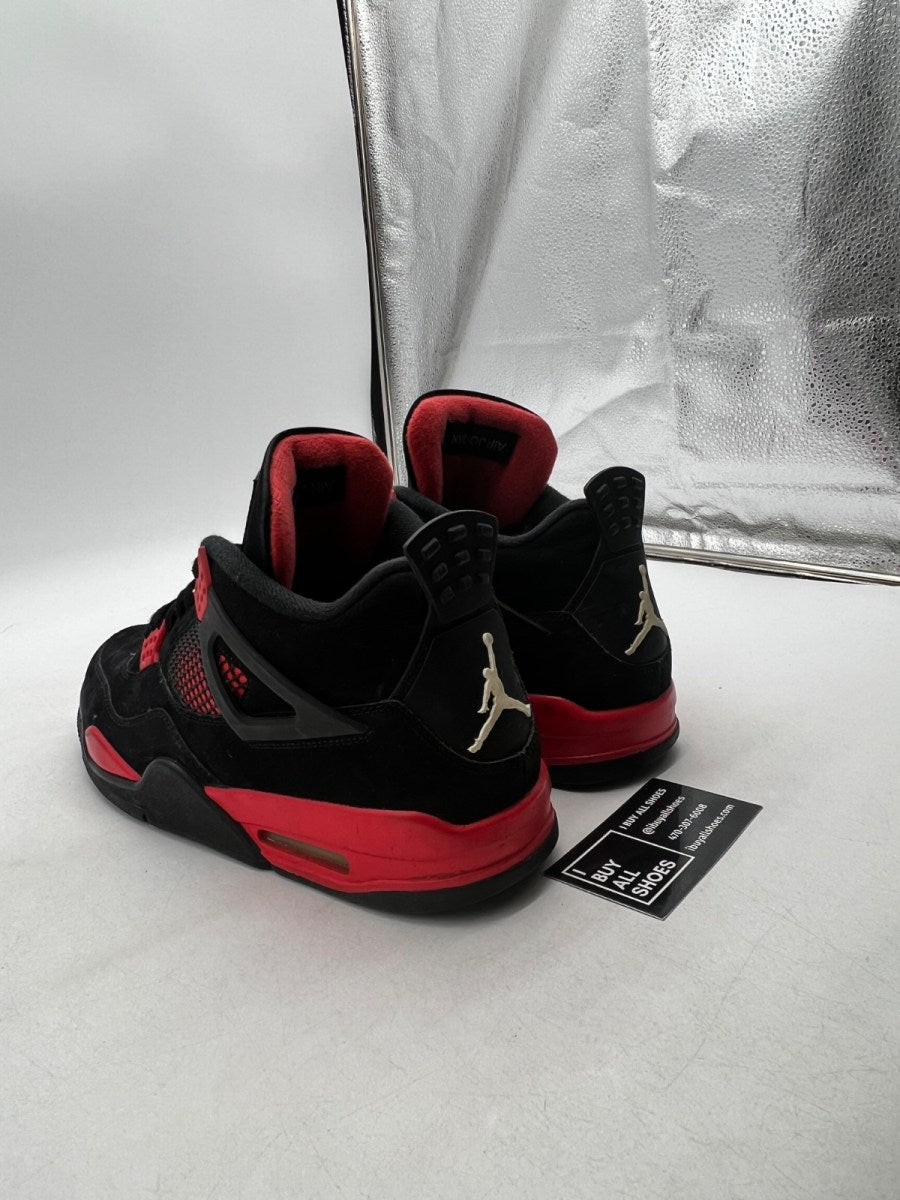 Jordan 4 Retro Red Thunder 10.5 (Moderately Worn Pre-Owned) - Image 4