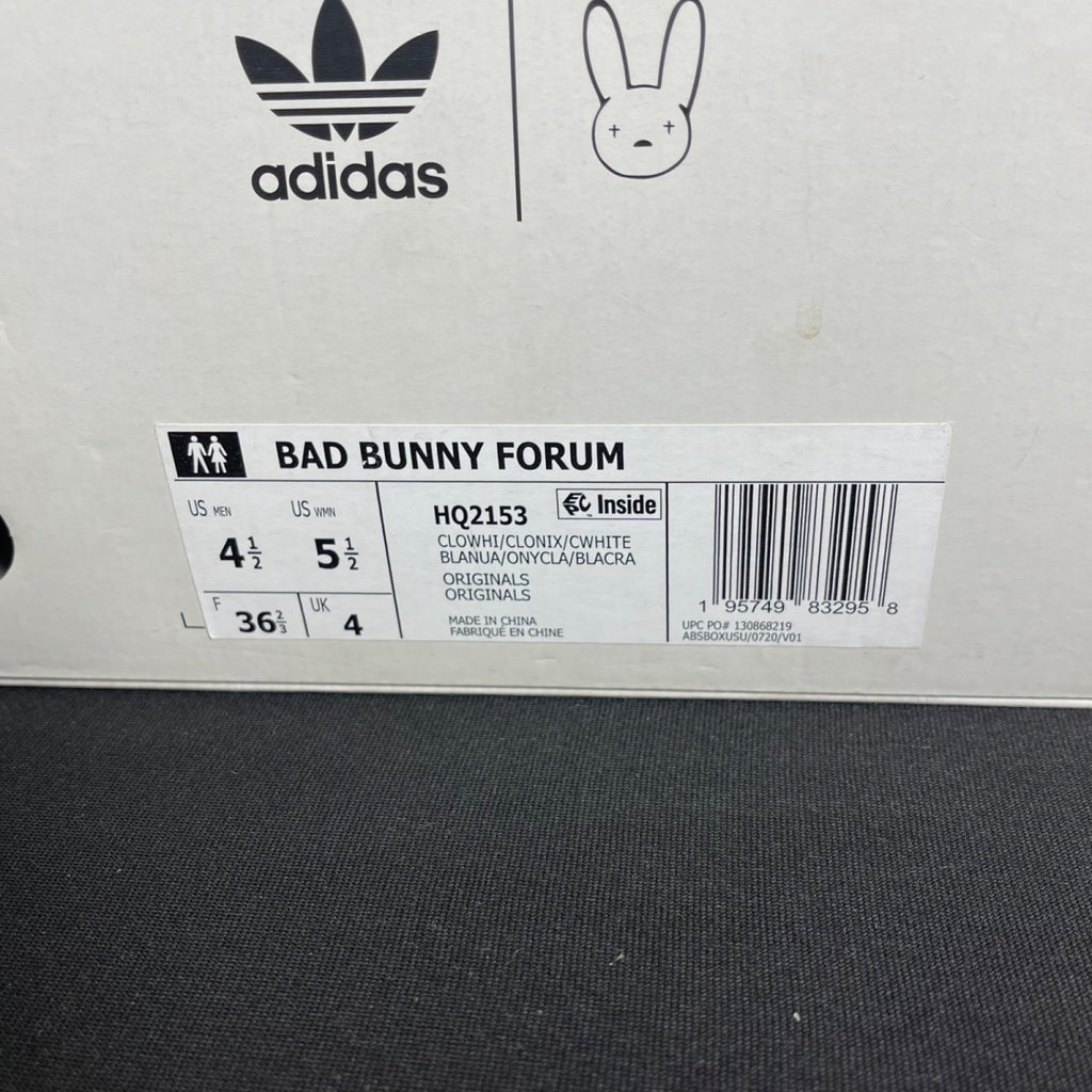 adidas Forum Buckle Low Bad Bunny Last Forum 5.5 (Moderately Worn Pre-Owned)adidasCloud White/Clear Onix/Chalk White - Image 7