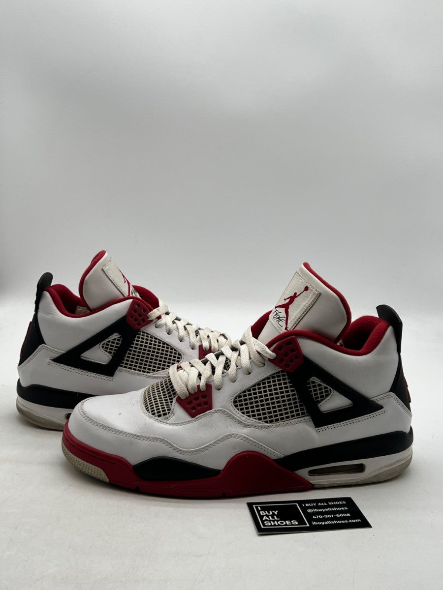 Jordan 4 Retro Fire Red (2012) 13 (Moderately Worn Pre-Owned) - Image 1