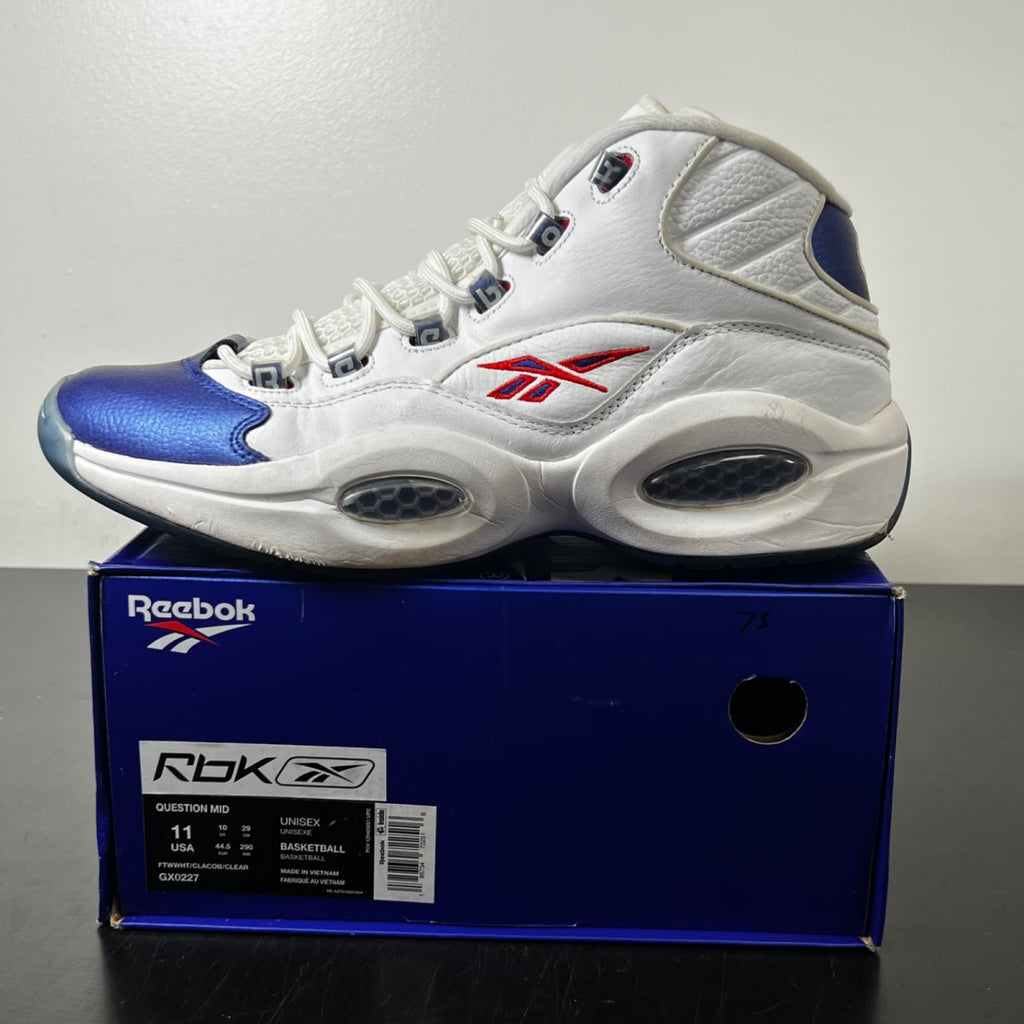 Reebok Question Mid 'Blue Toe' 2022 11 (Moderately Worn Pre-Owned)Reebok - Image 3