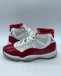 Jordan 11 Retro Cherry (2022) 9.5 (Moderately Worn Pre-Owned)JordanWhite/Varsity Red/Black - Image 1