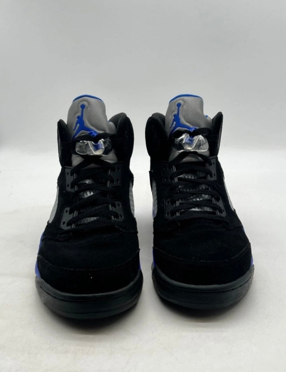 Jordan 5 Retro Racer Blue 13 (Moderately Worn Pre-Owned)JordanBlack/Racer Blue-Reflective Silver - Image 2