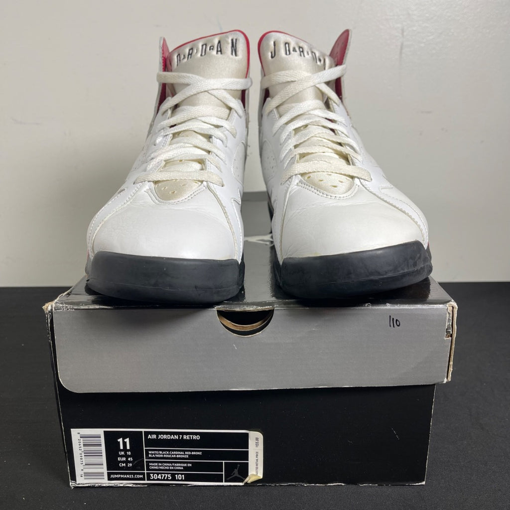 Air Jordan 7 Retro 'Cardinal' 2006 11 (Moderately Worn Pre-Owned)Air JordanWhite/Black-Cardinal Red-Bronze