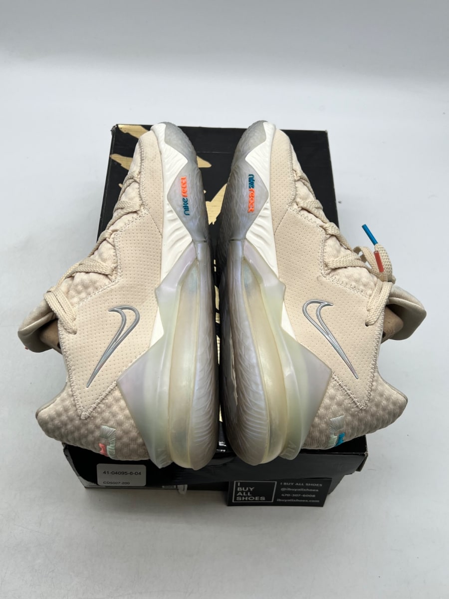 Nike LeBron 17 Low Light Cream 9 (Lightly Worn Pre-Owned) - Image 7