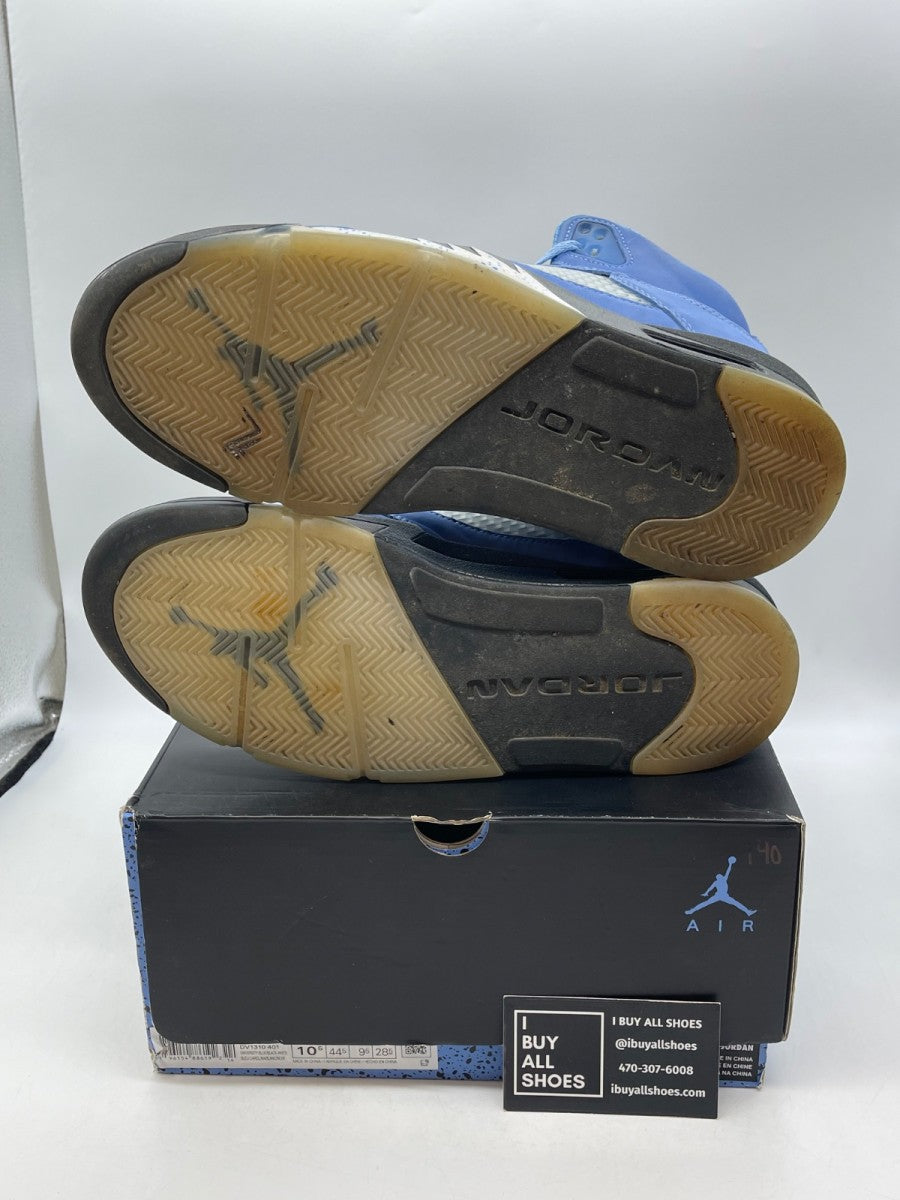 Jordan 5 Retro UNC University Blue 10.5 (Moderately Worn Pre-Owned) - Image 7