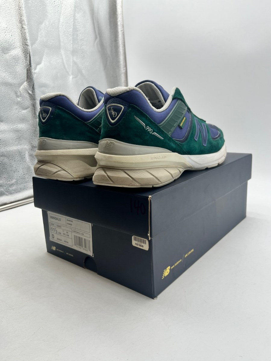 New Balance 990v5 Aime Leon Dore Life in the Balance 11.5 (Moderately Worn Pre-Owned)New BalanceGreen/Blue - Image 5