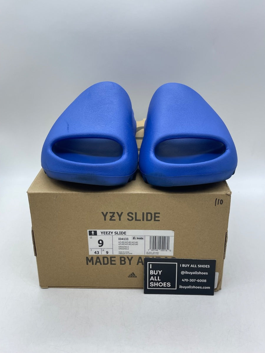adidas Yeezy Slide Azure 9 (Moderately Worn Pre-Owned) - Image 2
