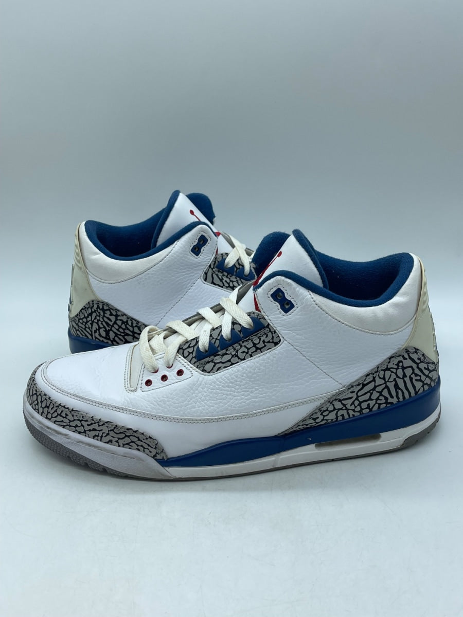 Jordan 3 Retro True Blue (2011) 14 (Moderately Worn Pre-Owned)JordanWhite/Cement Grey-True Blue - Image 1