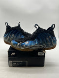Nike Air Foamposite One Blue Mirror 10.5 (Heavily Worn Pre-Owned)NikeMetallic Silver/Black-Dark Neon Royal-White - Image 1