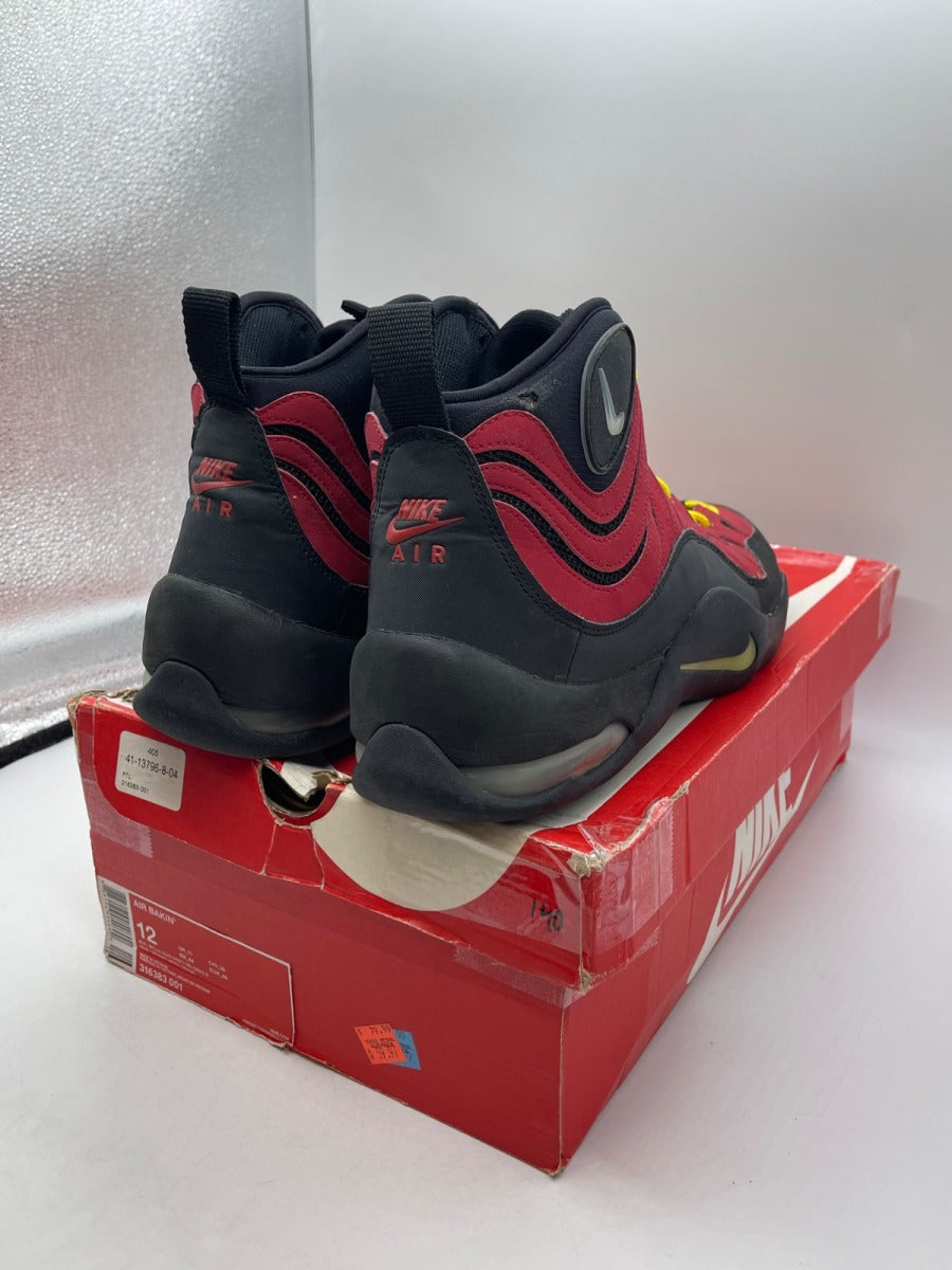 Nike Air Bakin OG (2014) 12 (Moderately Worn Pre-Owned)NikeBlack/Metallic Silver-Varsity Red-Orange Blaze - Image 5