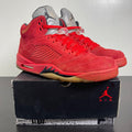 Jordan 5 Retro Red Suede 12 (Moderately Worn Pre-Owned)JordanUniversity Red/Black - Image 1
