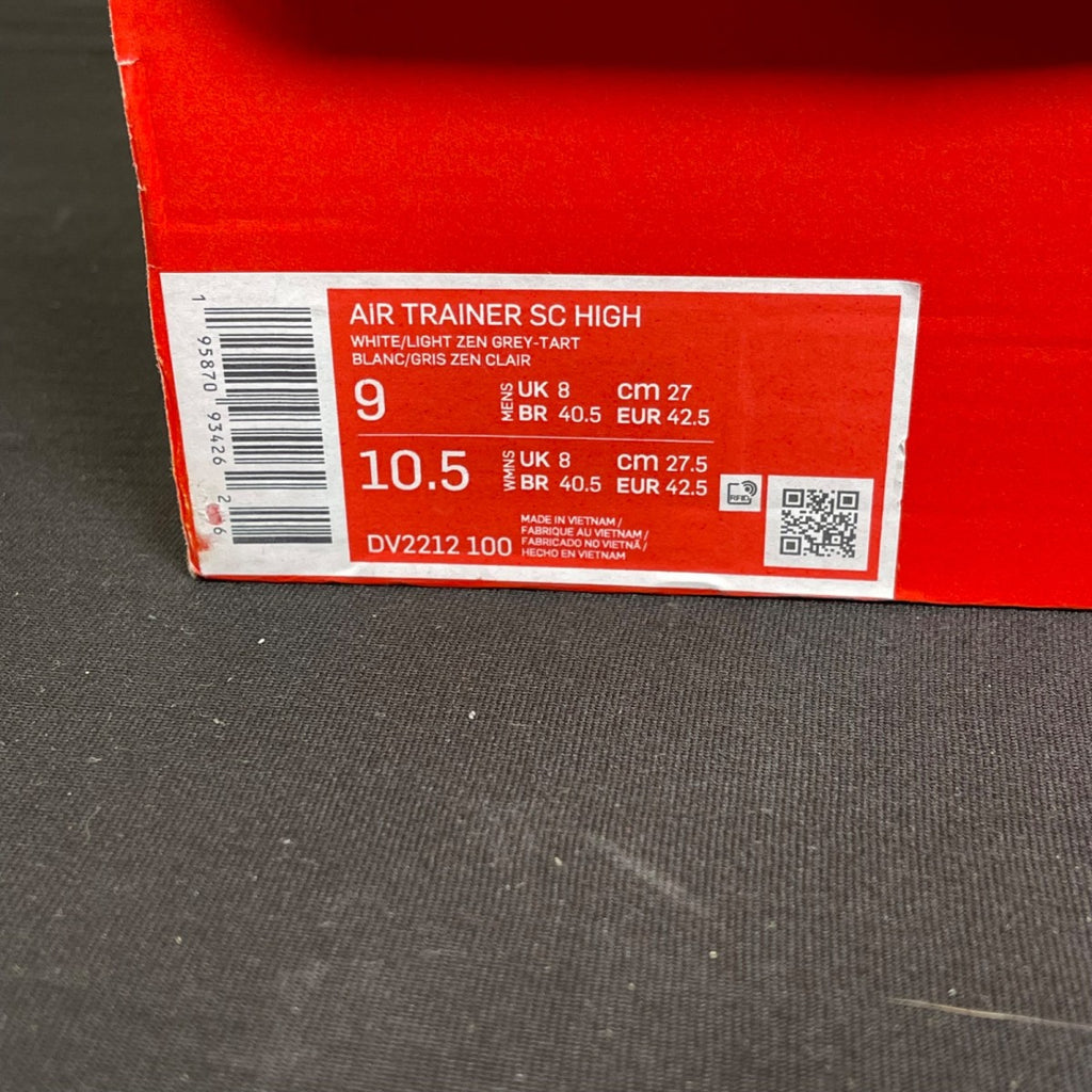 Nike Air Trainer SC High Auburn 9 (Moderately Worn Pre-Owned)NikeSail/Light Zen Grey/Tart - Image 7