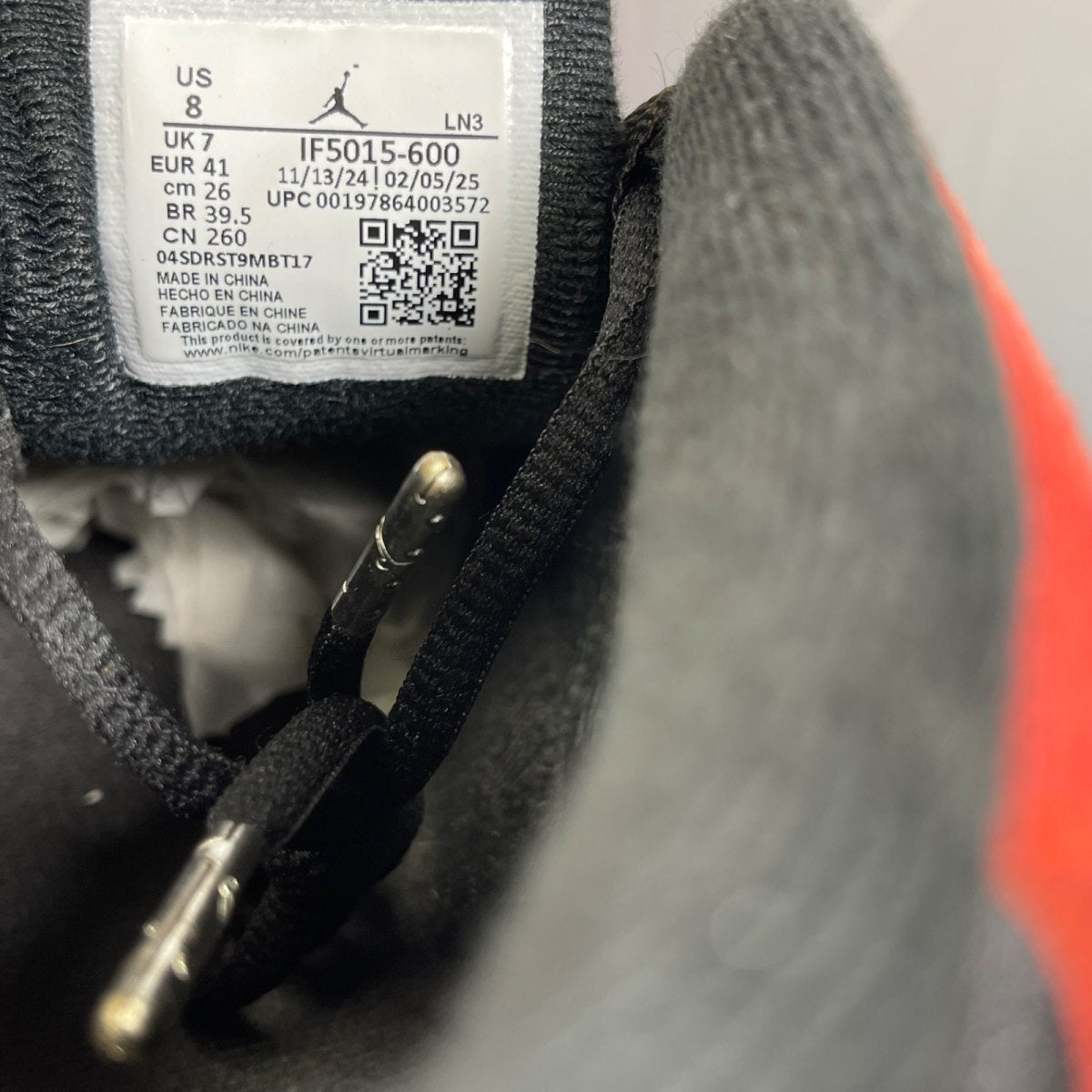 Jordan 14 Retro Ferrari (2025) 8 (Moderately Worn Pre-Owned)JordanChallenge Red/Black-Vibrant Yellow-Anthracite - Image 6