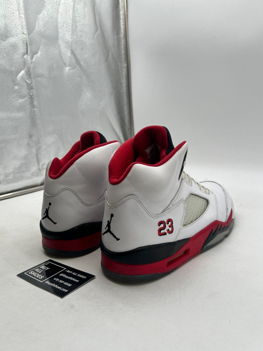Jordan 5 Retro Fire Red Black Tongue (2013) 11 (Lightly Worn Pre-Owned) - Image 5