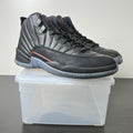 Jordan 12 Retro Utility 11 (Moderately Worn Pre-Owned)JordanBlack/Black-Bright Crimson-White - Image 1