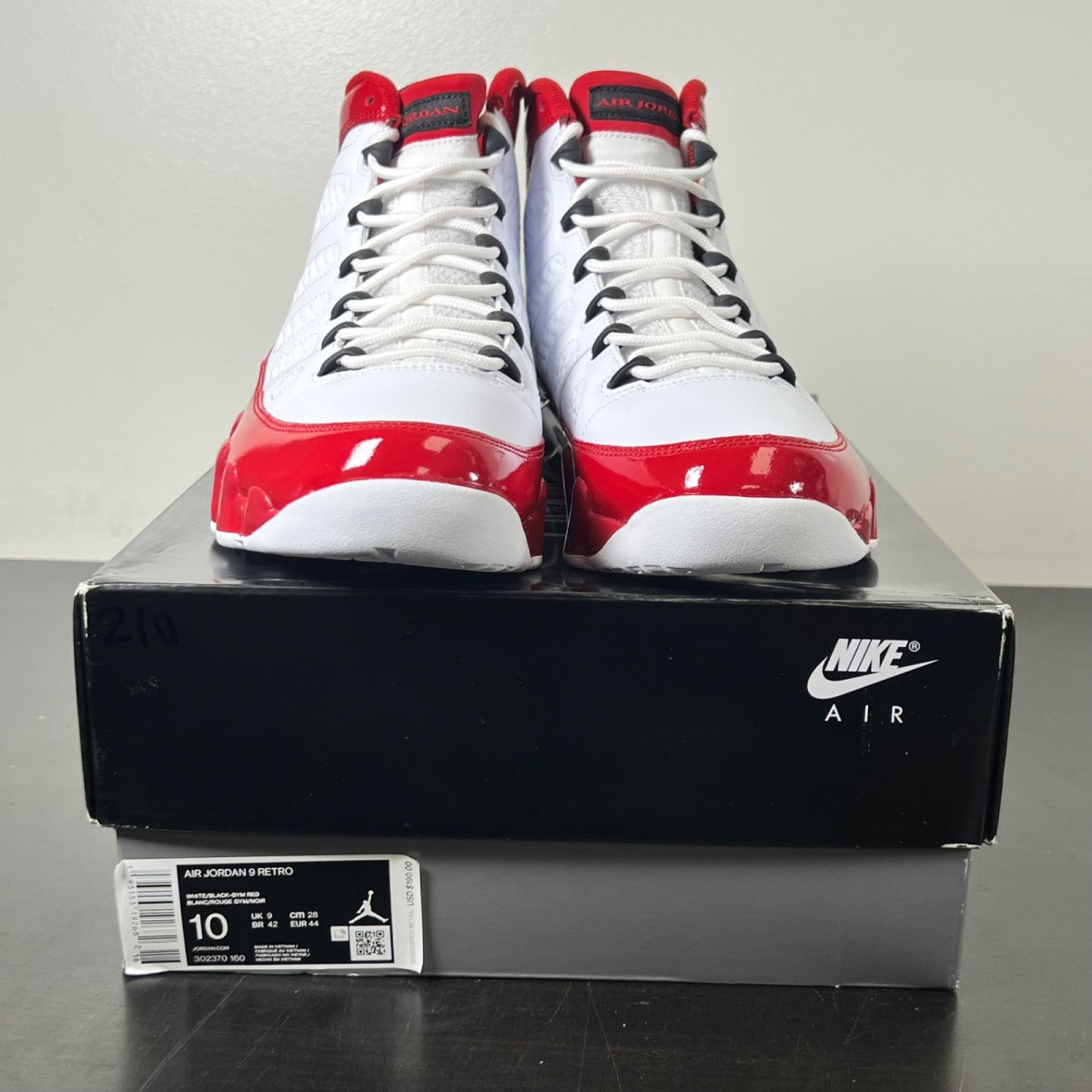 Jordan 9 Retro White Gym Red 10 (New Pre-Owned)Jordan - Image 2
