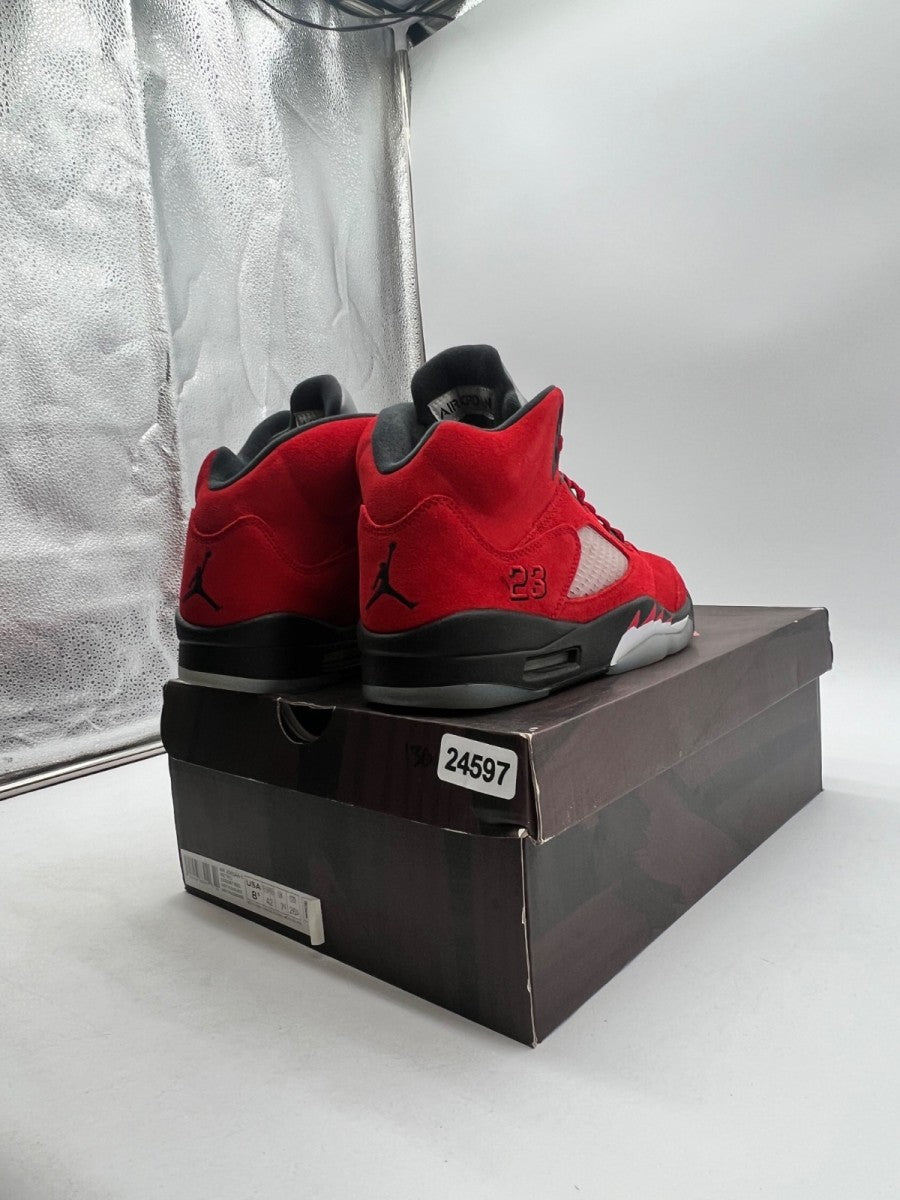 Jordan 5 Retro Raging Bull Red (2021) 8.5 (Lightly Worn Pre-Owned)JordanVarsity Red/Black-White - Image 3