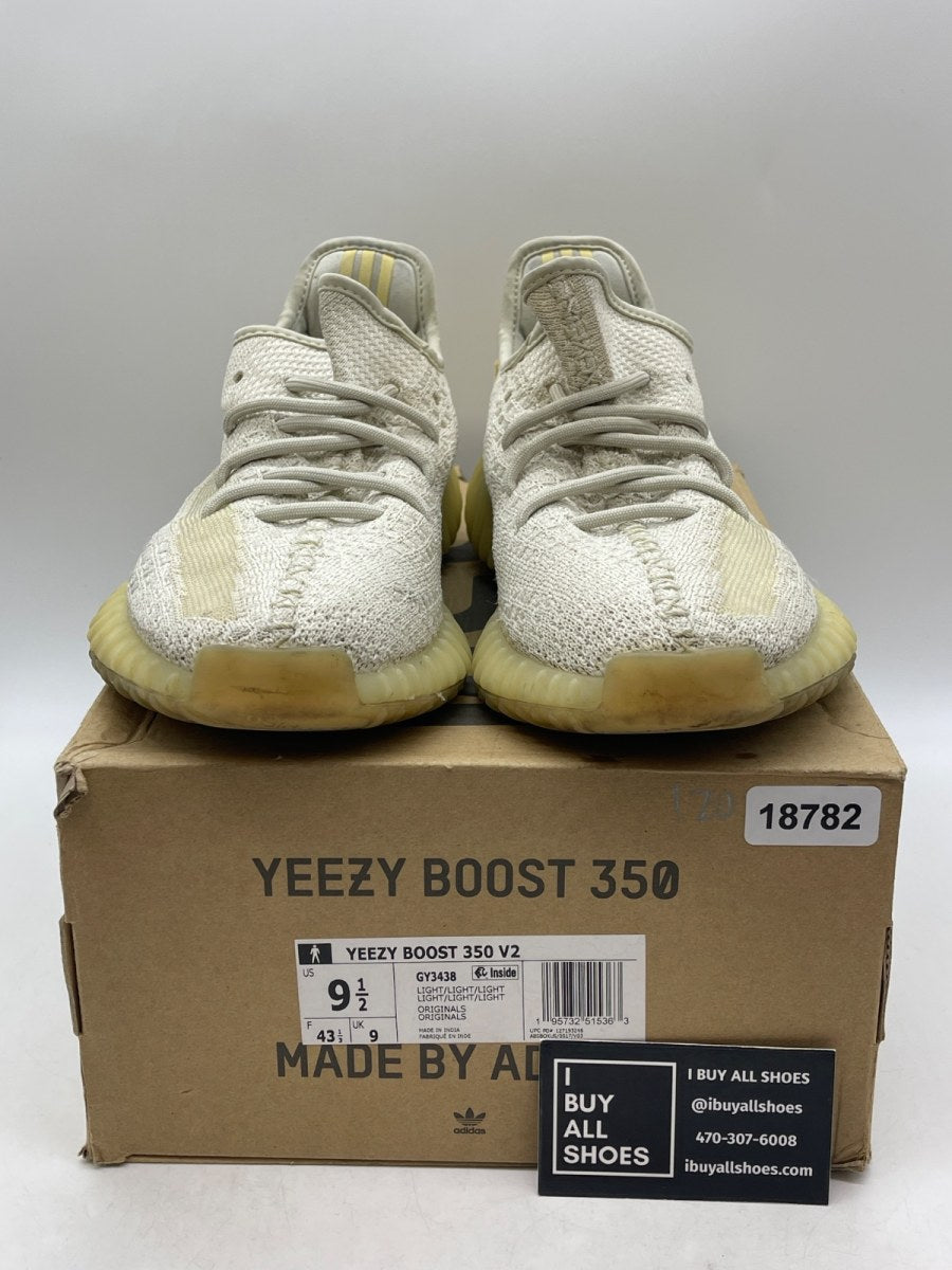 adidas Yeezy Boost 350 V2 Light 9.5 (Heavily Worn Pre-Owned) - Image 2