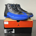 Jordan 12 Retro Black Game Royal 11 (Lightly Worn Pre-Owned)JordanBlack/Game Royal-Black - Image 1