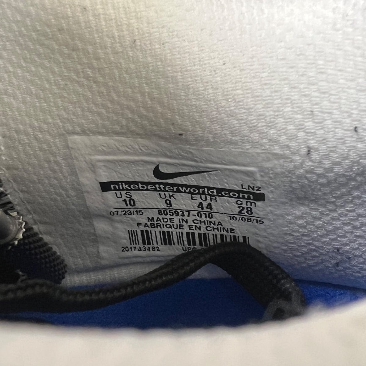 Nike Kobe 10 Elite HTM Oreo 10 (Lightly Worn Pre-Owned)NikeBlack/White-Game Royal - Image 6