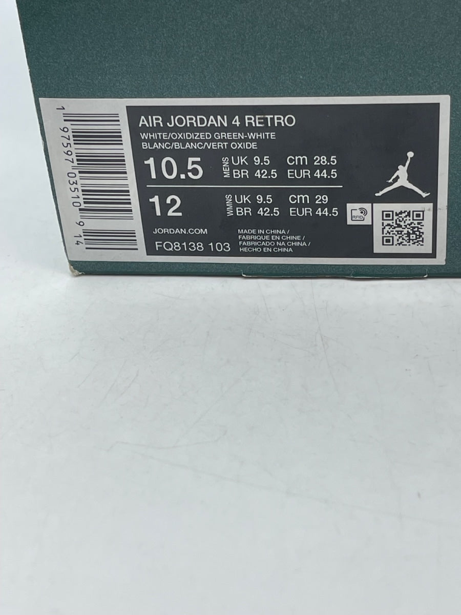 Jordan 4 Retro Oxidized Green 10.5 (Moderately Worn Pre-Owned)JordanWhite/Oxidized Green/White/Neutral Grey - Image 9