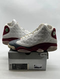 Jordan 13 Retro Grey Toe (2005) 12 (Heavily Worn Pre-Owned)JordanWhite/Team Red-Flint Grey - Image 1