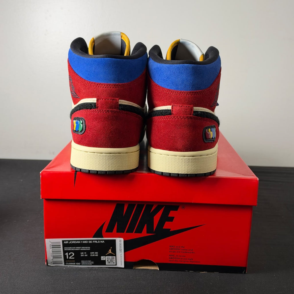 Jordan 1 Mid SE Fearless Blue the Great (Size 12) - aux