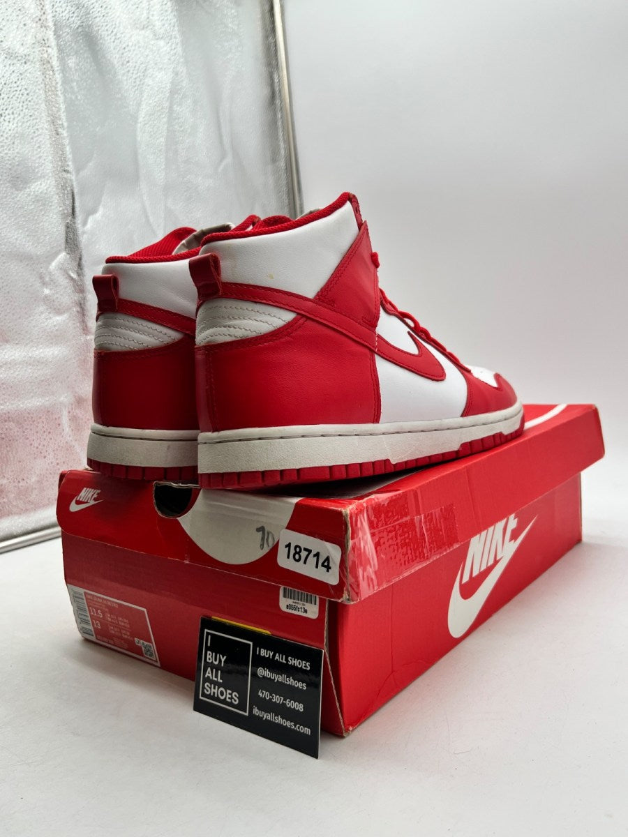 Nike Dunk High Championship White Red 11.5 (Heavily Worn Pre-Owned) - Image 5