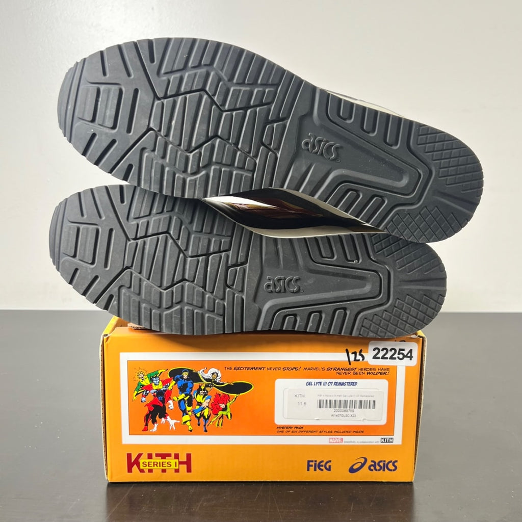 ASICS Gel-Lyte III '07 Remastered Kith Marvel X-Men Wolverine 1980 Opened Box (Trading Card Not Included) 10.5 (Lightly Worn Pre-Owned)ASICSYellow/Brown-Red - Image 5