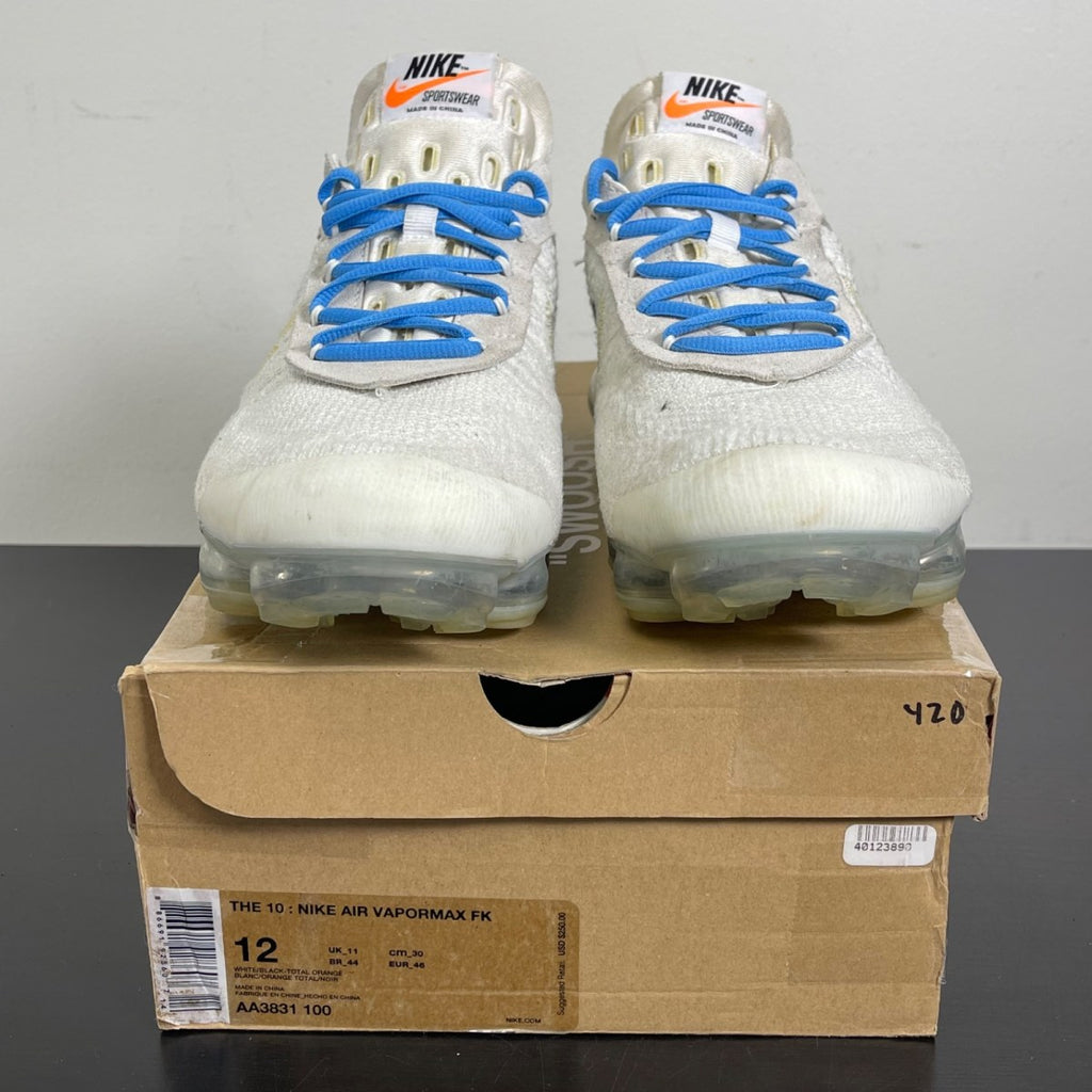 Nike Air VaporMax Off-White (2018) 12 (Moderately Worn Pre-Owned)NikeWhite/Total Orange-Black - Image 2
