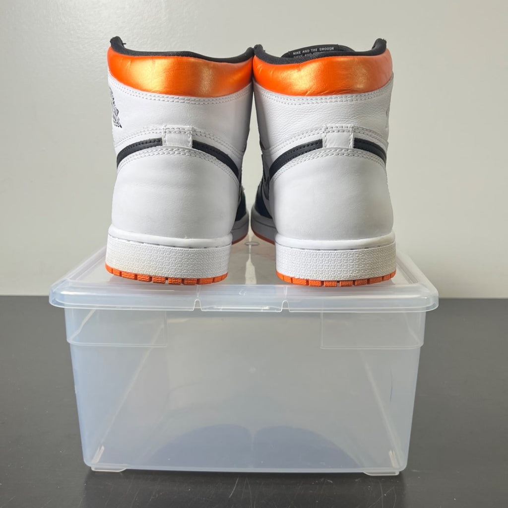 Jordan 1 Retro High Electro Orange 10 (Lightly Worn Pre-Owned)JordanWhite/Electro Orange-Black - Image 4
