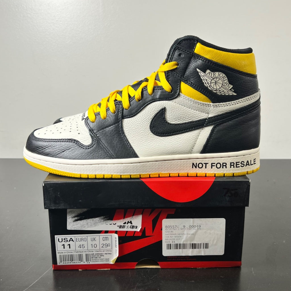 Jordan 1 Retro High Not for Resale Varsity Maize 11 (Lightly Worn Pre-Owned)JordanSail/Black-Varsity Maize - Image 3