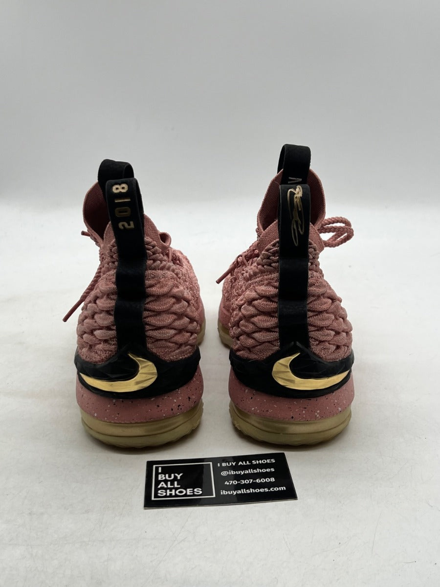 Nike LeBron 15 Rust Pink (GS) 6Y (Lightly Worn Pre-Owned) - Image 5