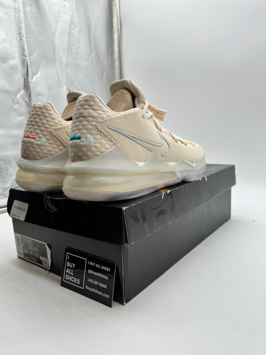 Nike LeBron 17 Low Light Cream 9 (Lightly Worn Pre-Owned) - Image 5