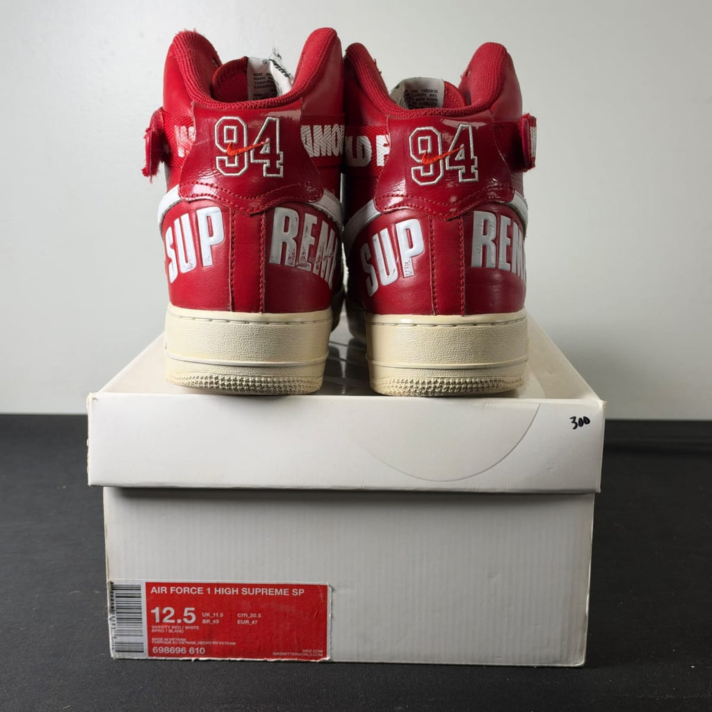 Nike Air Force 1 High Supreme World Famous Red (Size 12.5) - aux