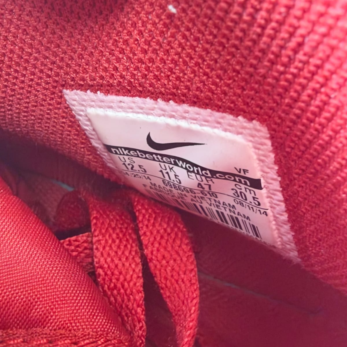 Nike Air Force 1 High Supreme World Famous Red (Size 12.5) - aux