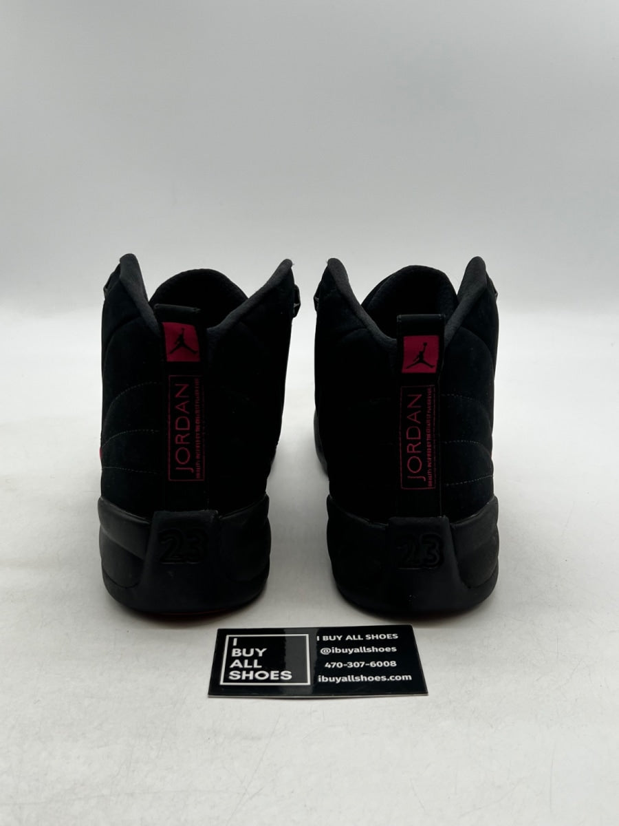 Jordan 12 Retro Black Rush Pink (GS) 9.5Y (Lightly Worn Pre-Owned) - Image 3