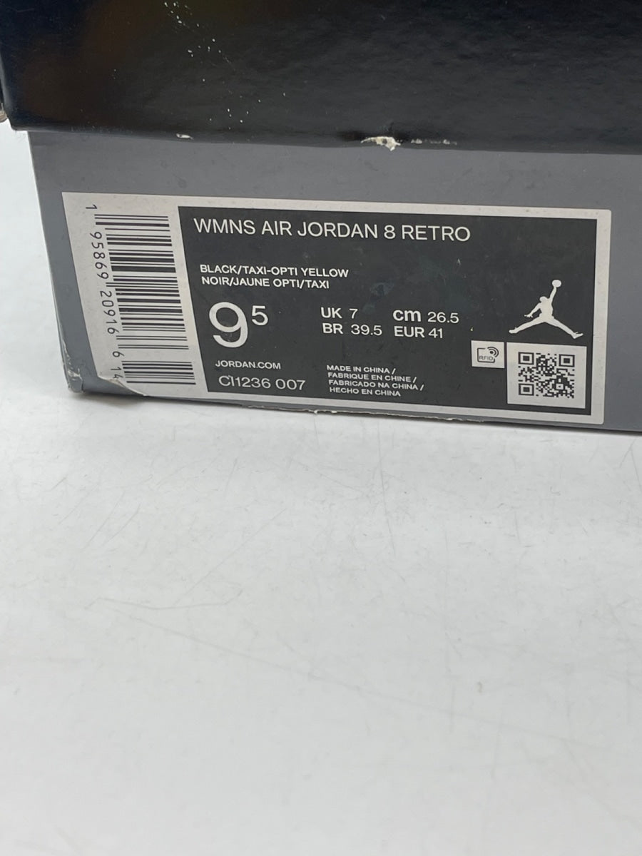 Jordan 8 Retro Taxi Yellow Black (Women's) 9.5W (Moderately Worn Pre-Owned) - Image 9