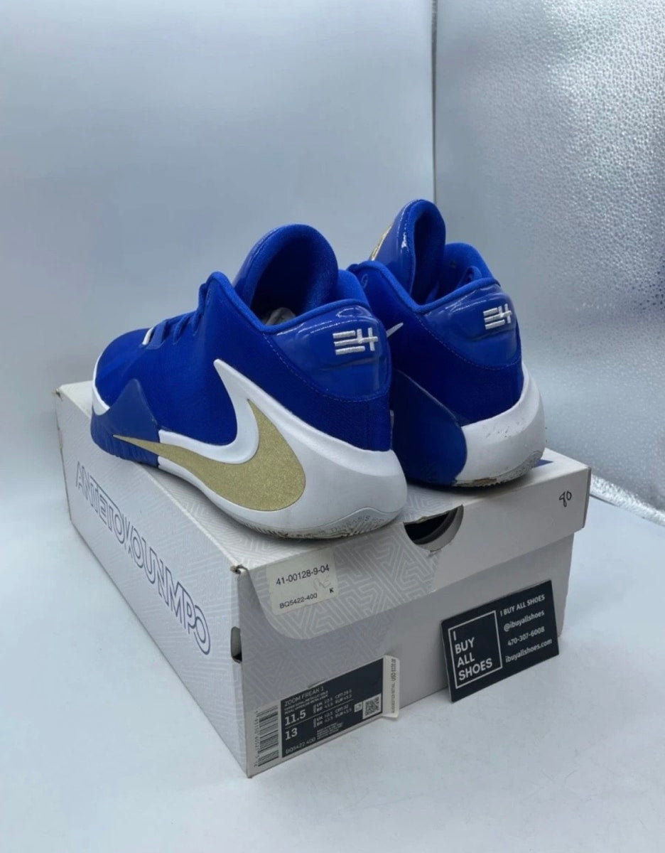 Nike Zoom Freak 1 Greece 11.5 (Lightly Worn Pre-Owned)NikeBlack/Multi-Color-Photo Blue - Image 4