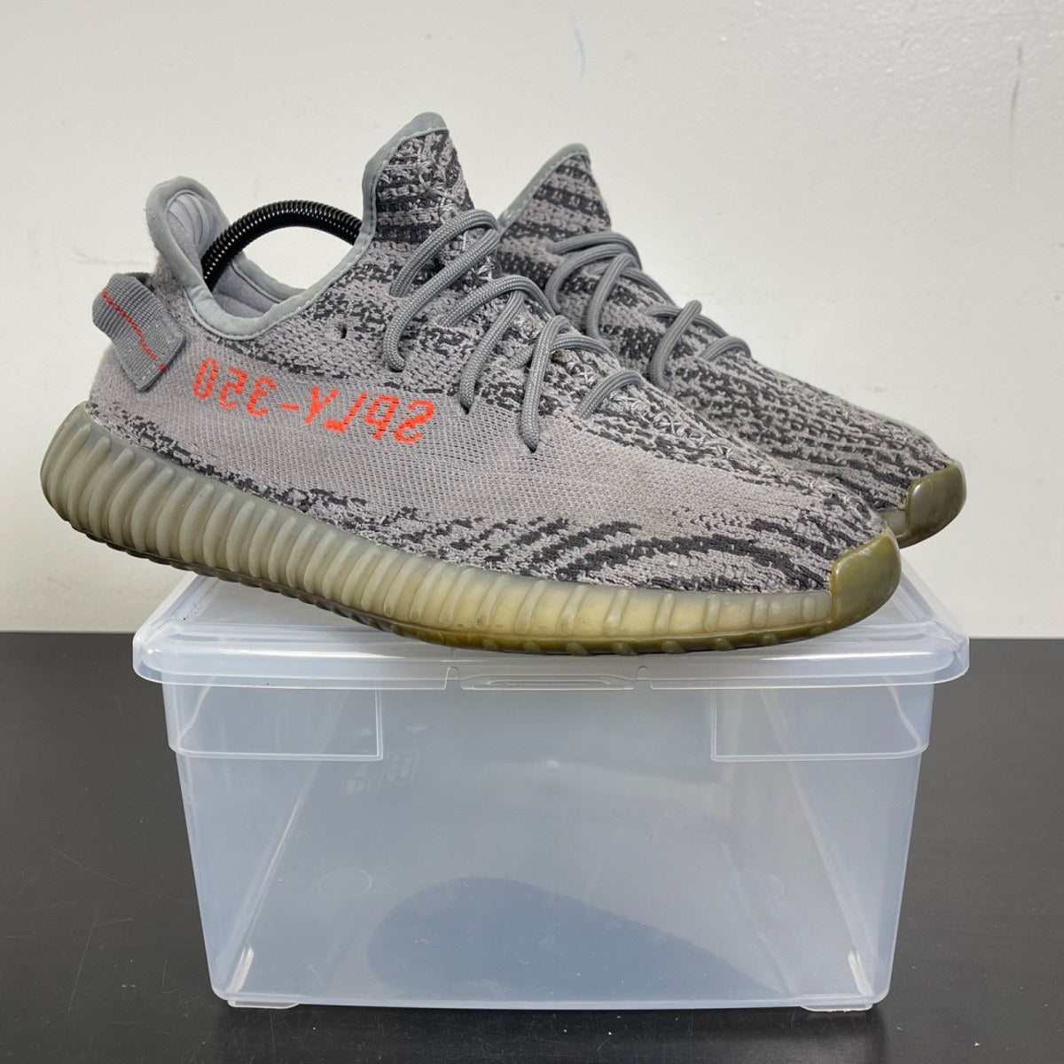 adidas Yeezy Boost 350 V2 Beluga 2.0 9 (Moderately Worn Pre-Owned)adidasGrey/Bold Orange/Dark Solid Grey - Image 1
