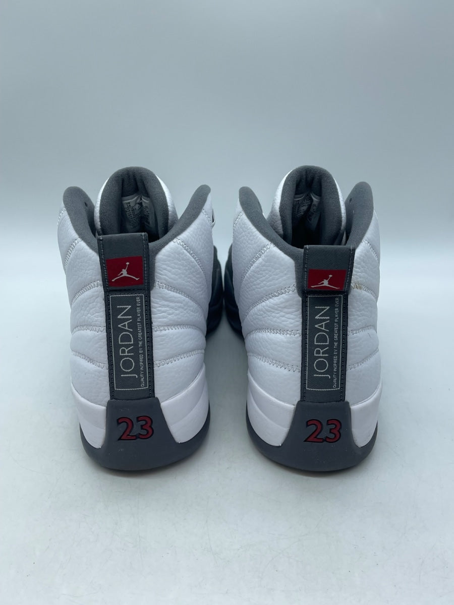 Jordan 12 Retro White Dark Grey 14 (Moderately Worn Pre-Owned)JordanWhite/Dark Grey-Gym Red - Image 3
